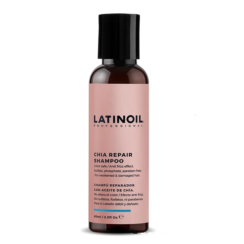 Latinoil Chia Repair Shampoo l Відновлюючий шампунь з олією чіа 60 мл - Зображення 3